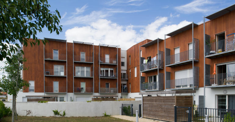 Logements groupés, Clisson, labellisés par la Maison passive France.