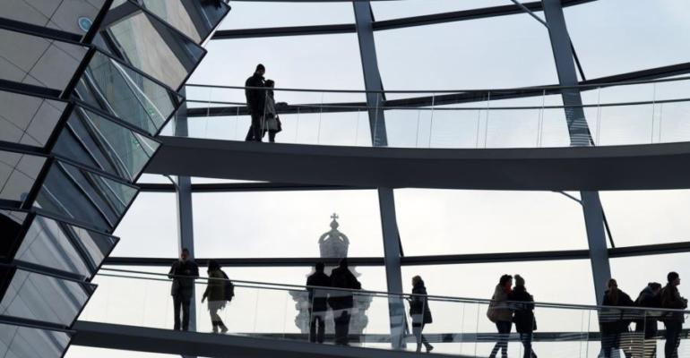 coupole du bâtiment du Reichstag, Berlin.