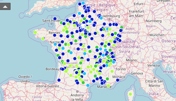 Carte réseaux de chaleur France