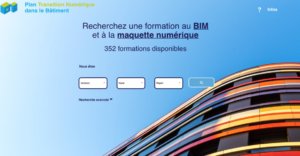 capture écran site formation BIM PTNB