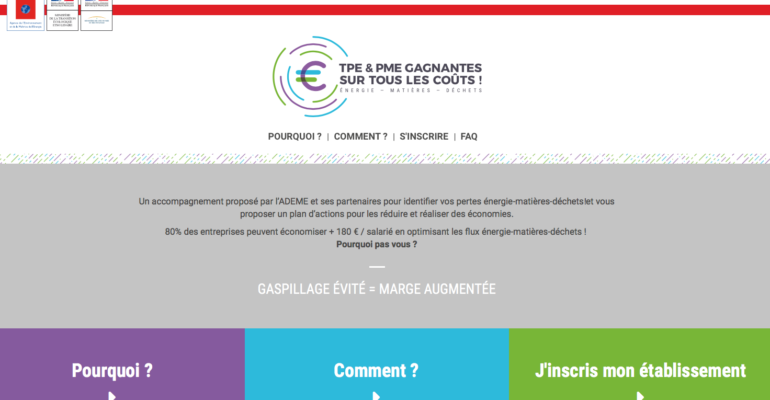 Site web opération Ademe gagnantessurtouslescouts