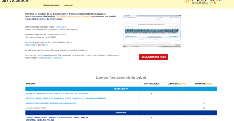 L'AutoCalSol est un outil qui aide à déterminer la faisabilité d'un projet solaire en autoconsommation.